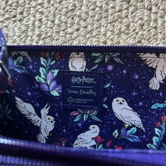 Vera Bradley Blue Crossbody Bag with Owl Pattern - Picture 4 of 4